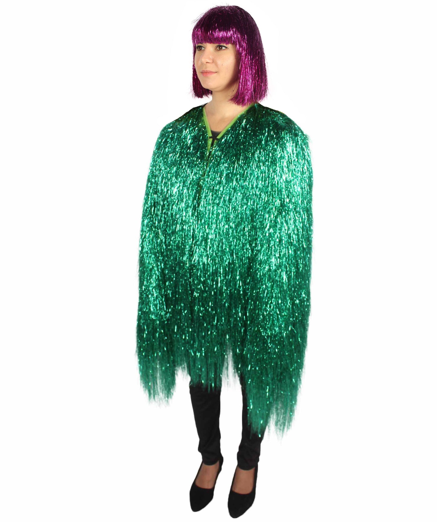 HPO Women's Party Tinsel Costume Set | Multiple Color Options | Suitable for Halloween |  Tinsel Material