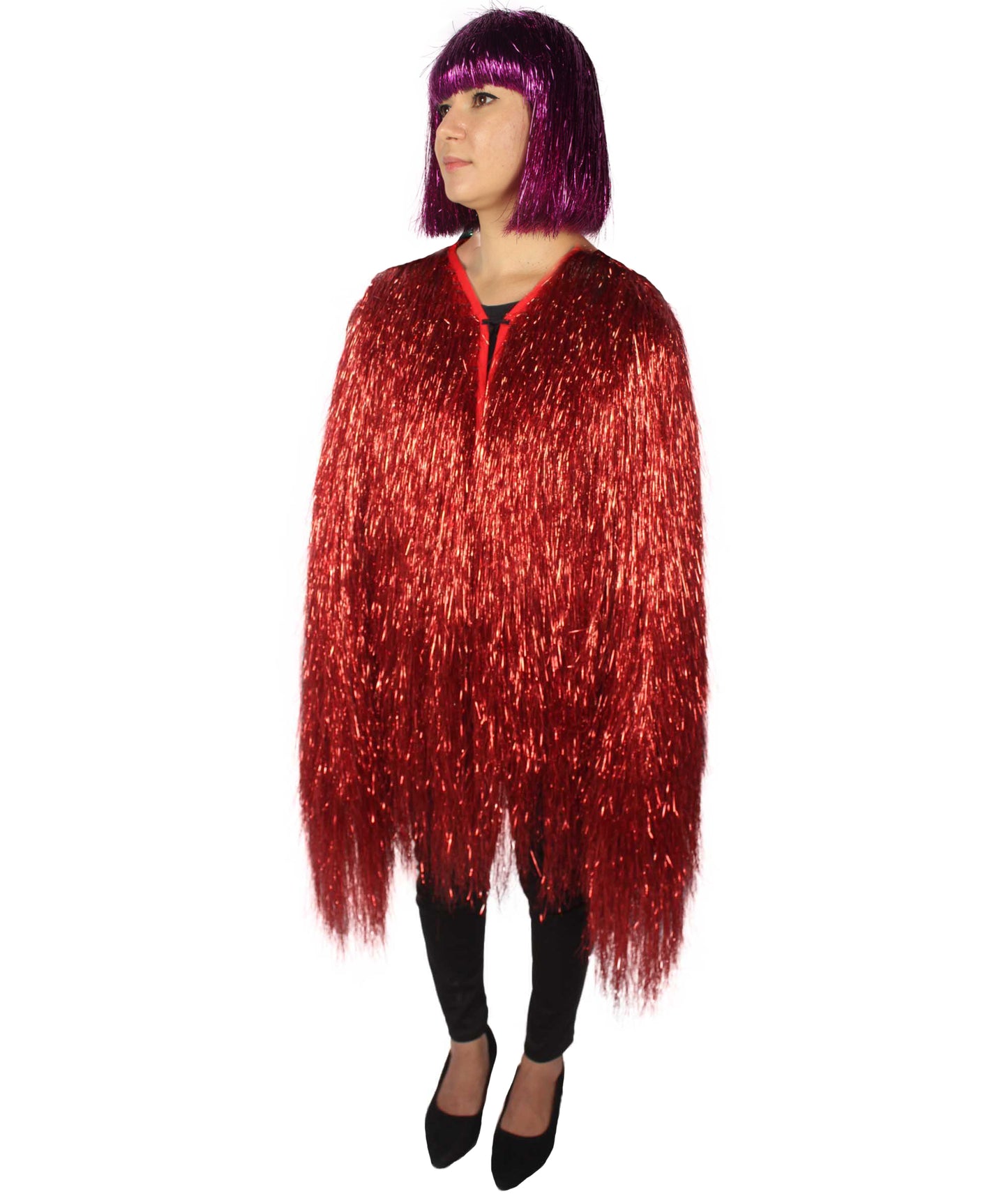 HPO Women's Party Tinsel Costume Set | Multiple Color Options | Suitable for Halloween |  Tinsel Material