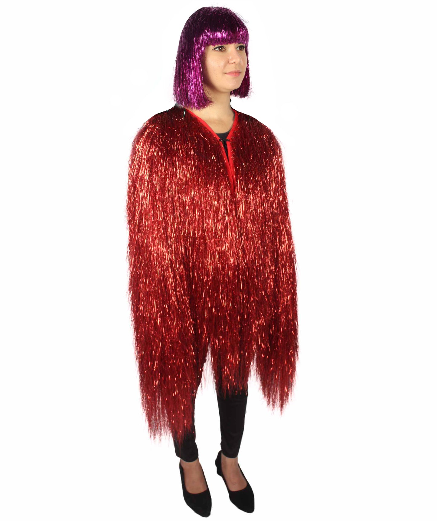 HPO Women's Party Tinsel Costume Set | Multiple Color Options | Suitable for Halloween |  Tinsel Material