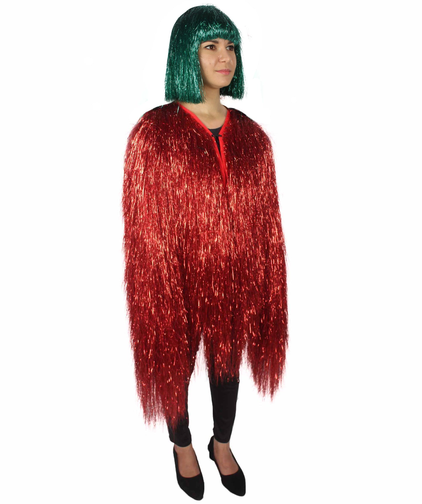 HPO Women's Party Tinsel Costume Set | Multiple Color Options | Suitable for Halloween |  Tinsel Material