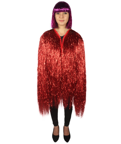 HPO Women's Party Tinsel Costume Set | Multiple Color Options | Suitable for Halloween |  Tinsel Material