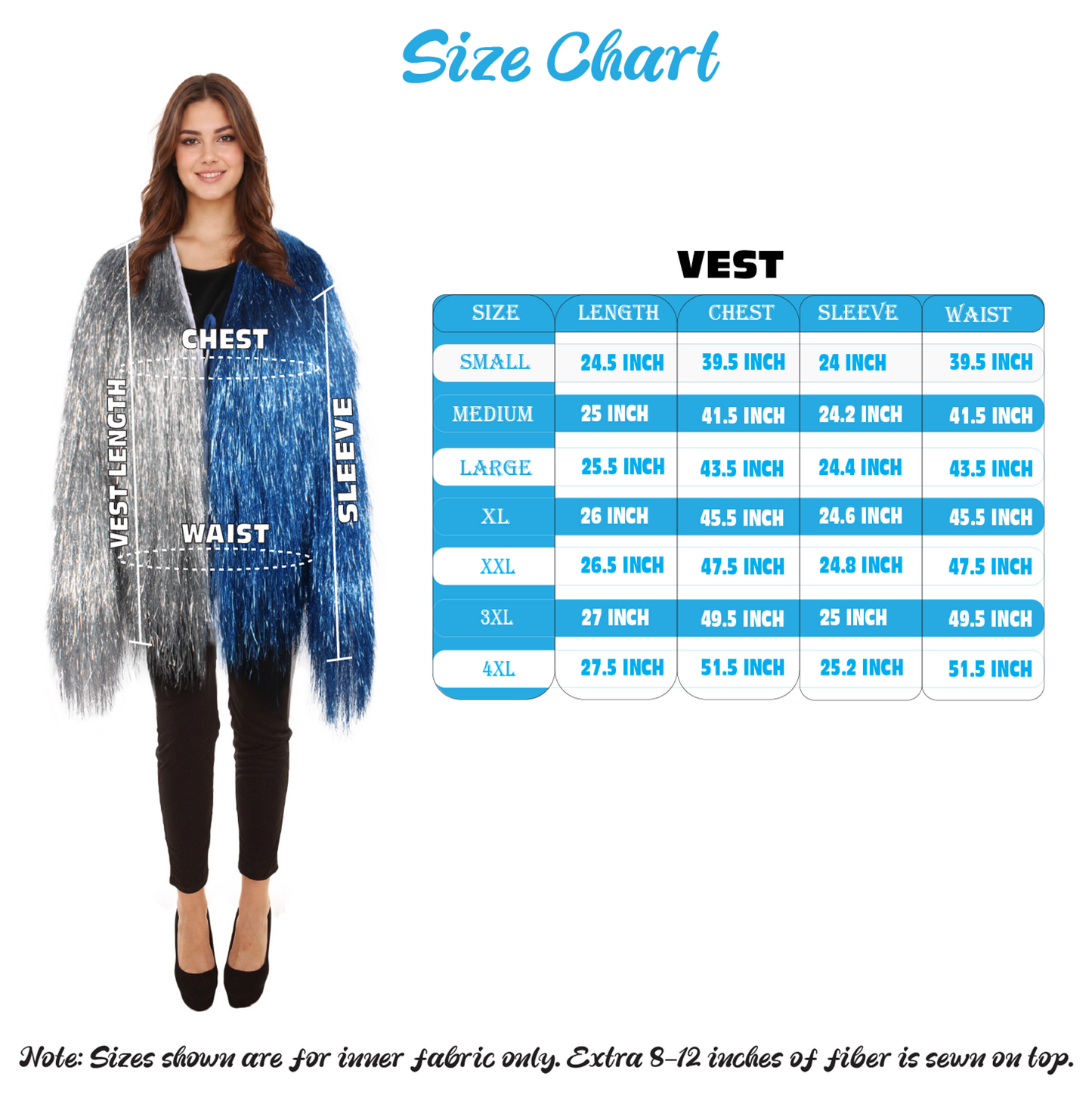HPO Carnival multicolor Two Tone Thin Tinsel Costume Jacket, Perfect for Halloween , Flame-retardant Tinsel Material