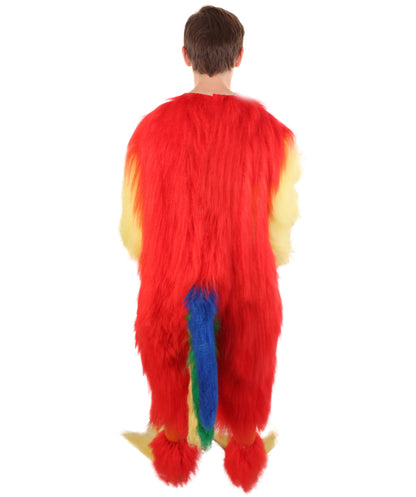 Unisex Furry Colorful Tucana Fur Suit Costume with Face Mask