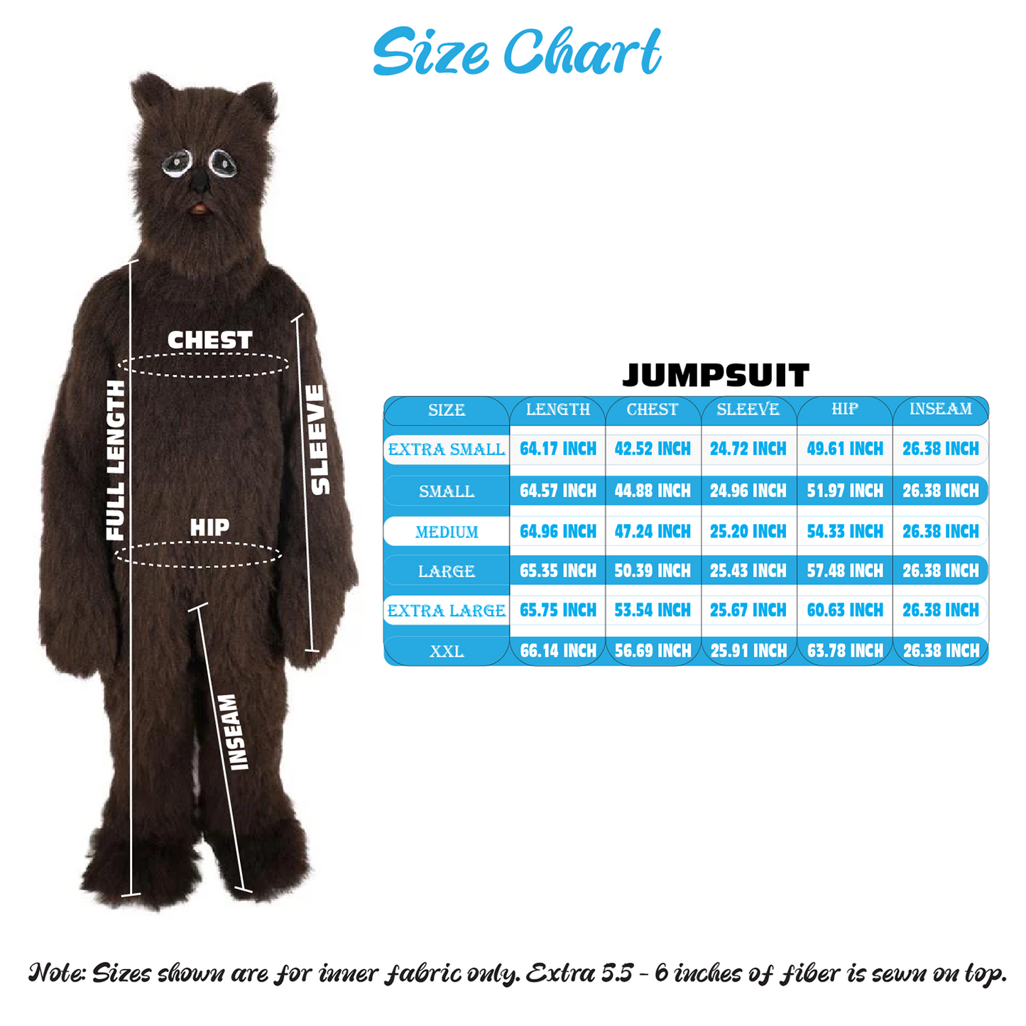 HPO Unisex Medium Brown Grizzly Bear Costume | Best for Halloween| Flame-retardant Synthetic Fabric