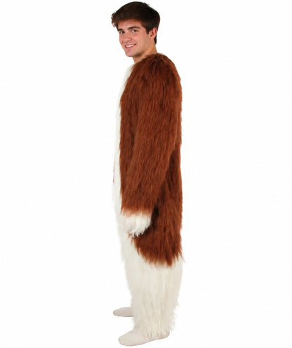 Adult Unisex Furry Alien Costume,Bundle and Mask I Best for Halloween I Flame-retardant Synthetic Fiber