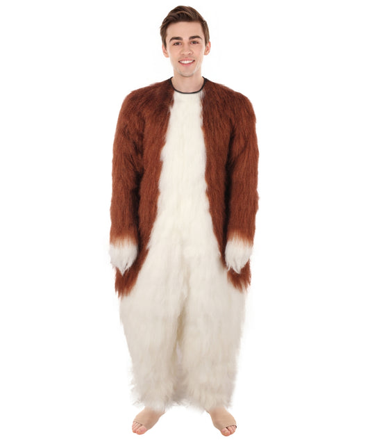 Adult Unisex Furry Alien Costume,Bundle and Mask I Best for Halloween I Flame-retardant Synthetic Fiber