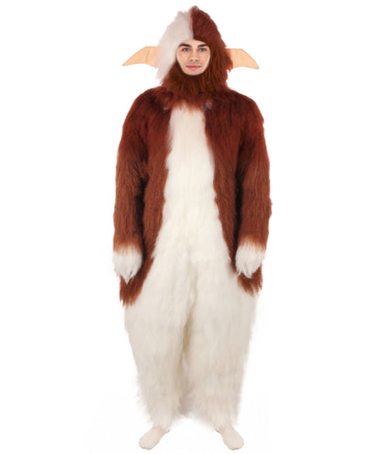 Adult Unisex Furry Alien Costume,Bundle and Mask I Best for Halloween I Flame-retardant Synthetic Fiber