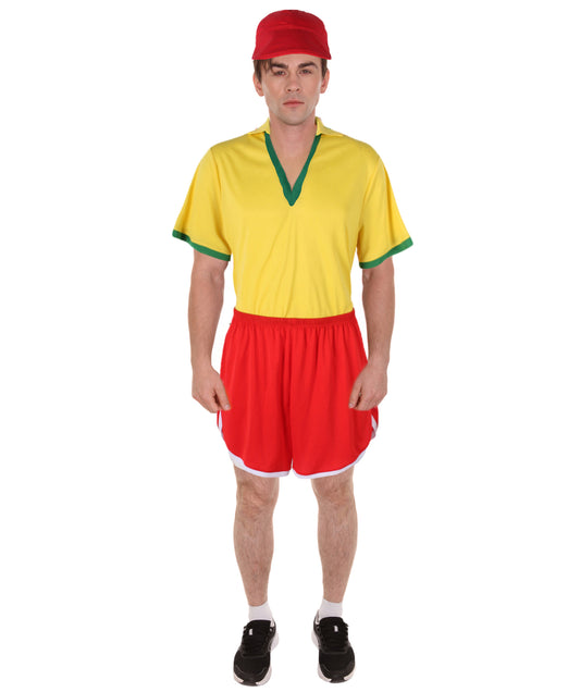 HPO Men's Forrest Runner Movie Character Costume I Best for Halloween I Flame-retardant Synthetic Fabric