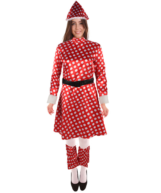 HPO  Women's Anime Hero Red Costume I Perfect for Halloween I Flame-retardant Synthetic Fabric