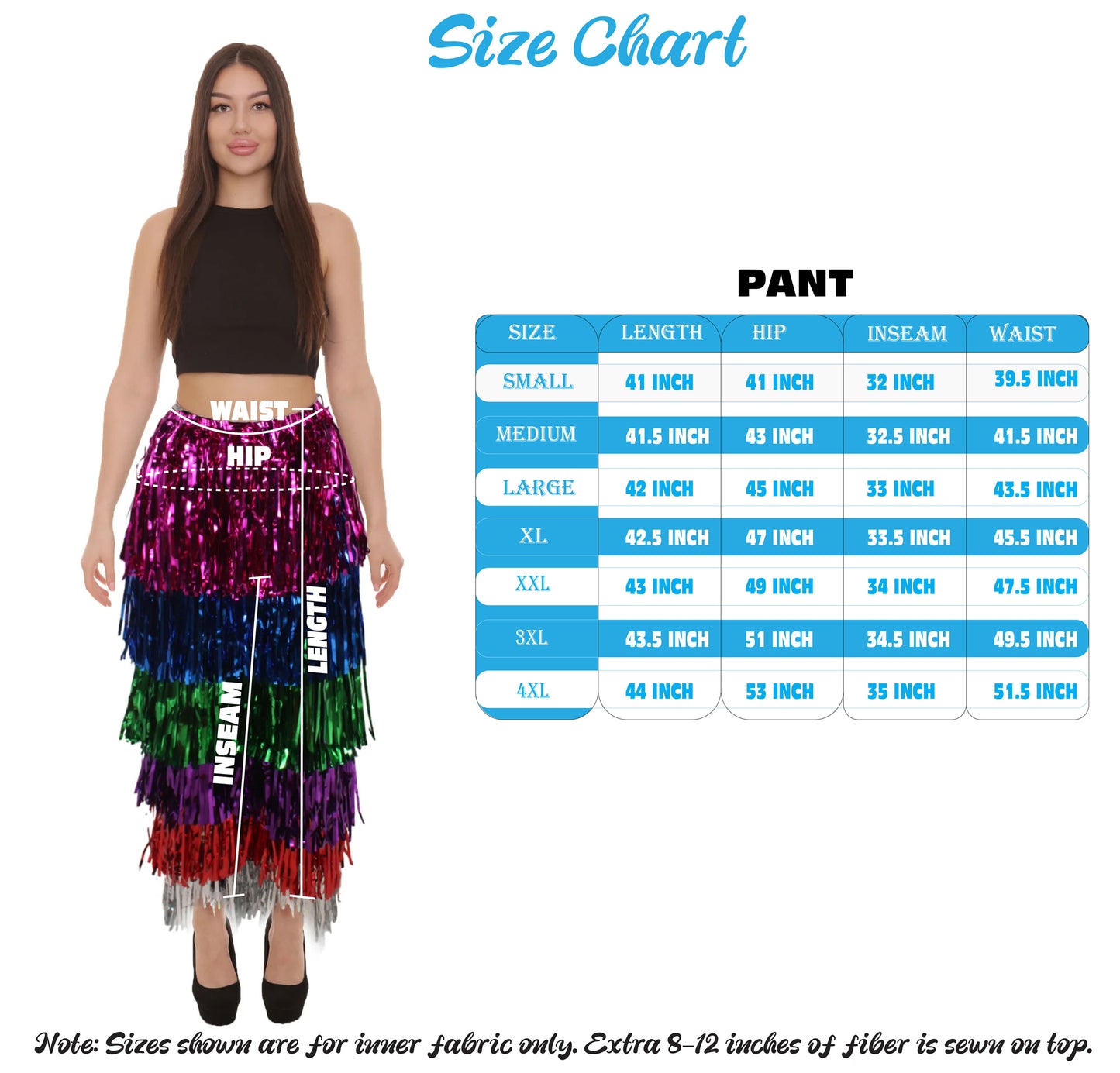 Women's Tinsel Wide Colorful Leg Pants, Perfect for Halloween, Tinsel Material