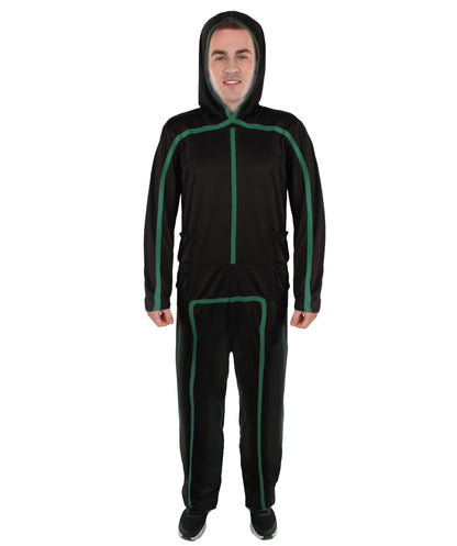 HPO Men's Stick Figure Full Costume I Perfect for Halloween I Flame-retardant Synthetic Fabric