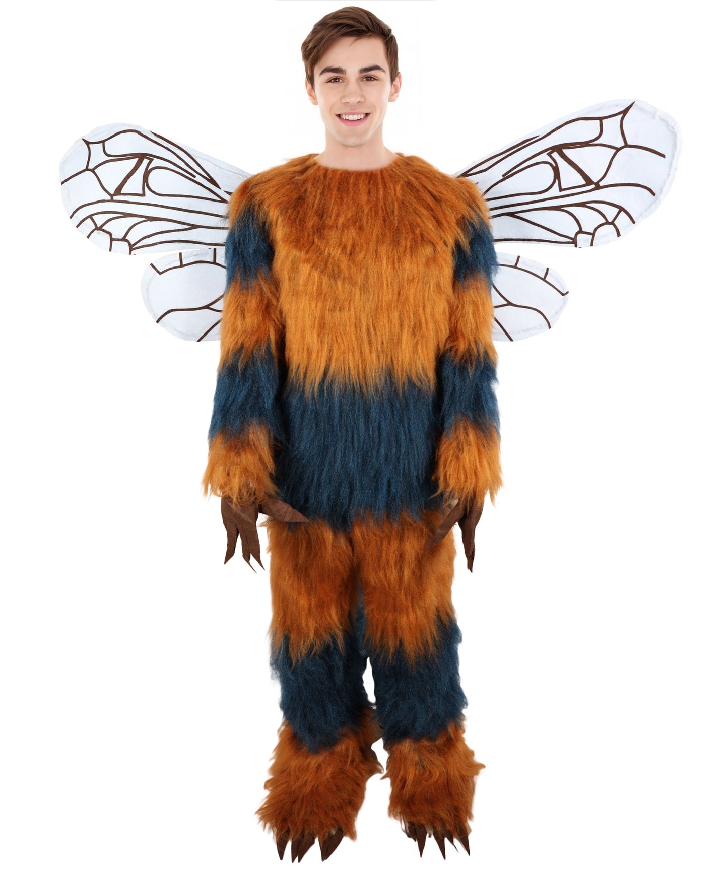 HPO Adult Unisex Furry Mascot Bee Costume, Mask and Bundle | suitable for Halloween| Flame-retardant Synthetic Fabric