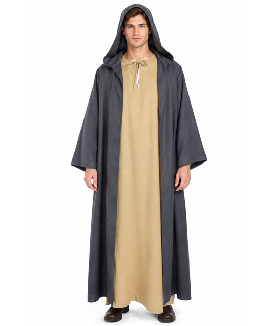 HPO Fictional Movie Character Grey Costume , Perfect for Halloween|,  Flame-retardant Synthetic Fabric