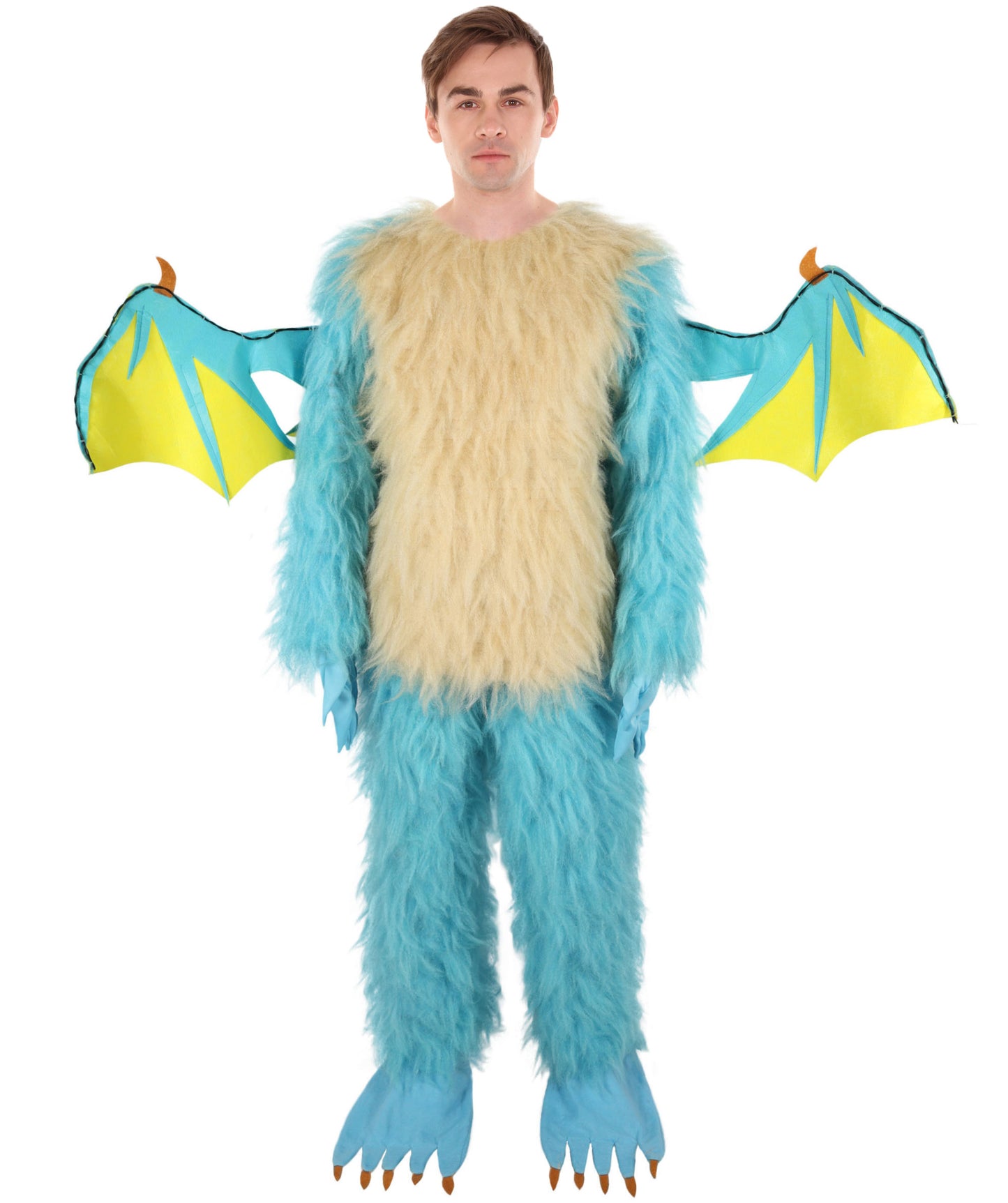 HPO Adult Unisex Carrot Guardian  Multicolor Dragon Bunny Costume & Bundel Set with Head Mask | Perfect for Halloween| Flame-retardant Synthetic Fabric