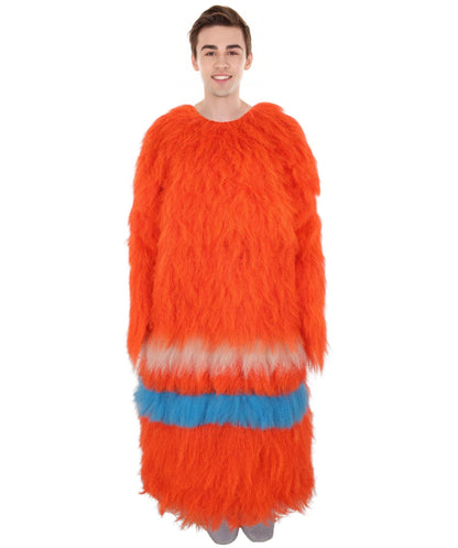 HPO Unisex Furry 71 Inch Fiery Multiple Furry Monster Costume Set with Head Mask | Perfect for Halloween| Flame-retardant Synthetic Fabric