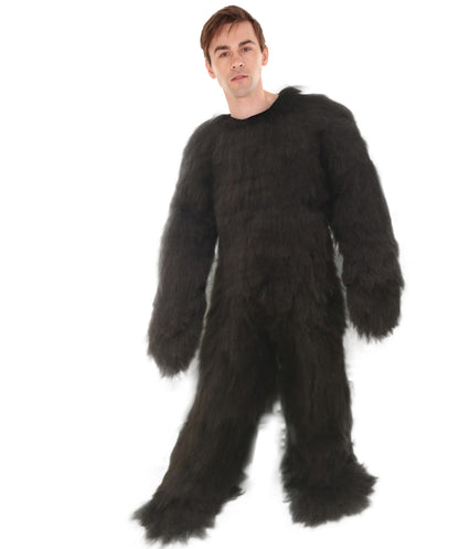 HPO Unisex Medium Brown Grizzly Bear Costume | Best for Halloween| Flame-retardant Synthetic Fabric
