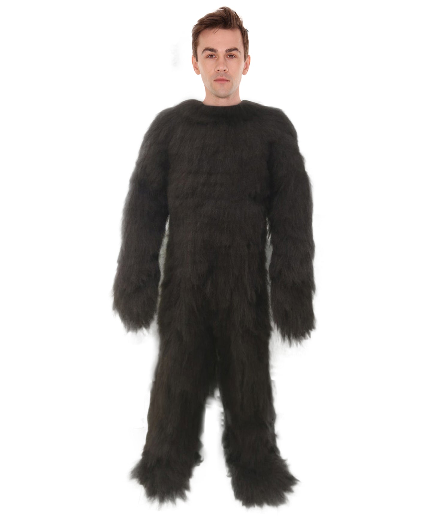 HPO Unisex Medium Brown Grizzly Bear Costume | Best for Halloween| Flame-retardant Synthetic Fabric