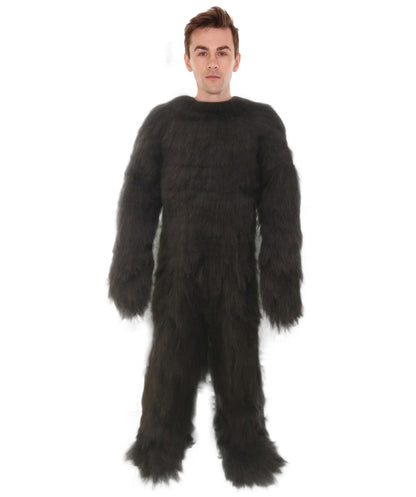 HPO Unisex Medium Brown Grizzly Bear Costume | Best for Halloween| Flame-retardant Synthetic Fabric