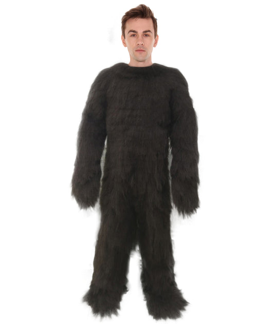 HPO Unisex Medium Brown Grizzly Bear Costume | Best for Halloween| Flame-retardant Synthetic Fabric