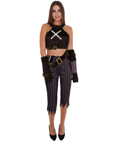 HPO Adult Unisex Tactical Combat Outfit Costume | Military Style Camouflage Uniform with Adjustable Belt and Pockets | For Halloween, Airsoft, and Roleplay Events