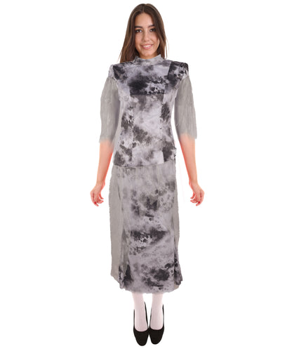 HPO Adult Women Traditional Chinese Long Satin Cheongsam Qipao Dress | Elegant Mandarin Collar with Floral Embroidery | Cultural Festival Performance & Wedding Outfit