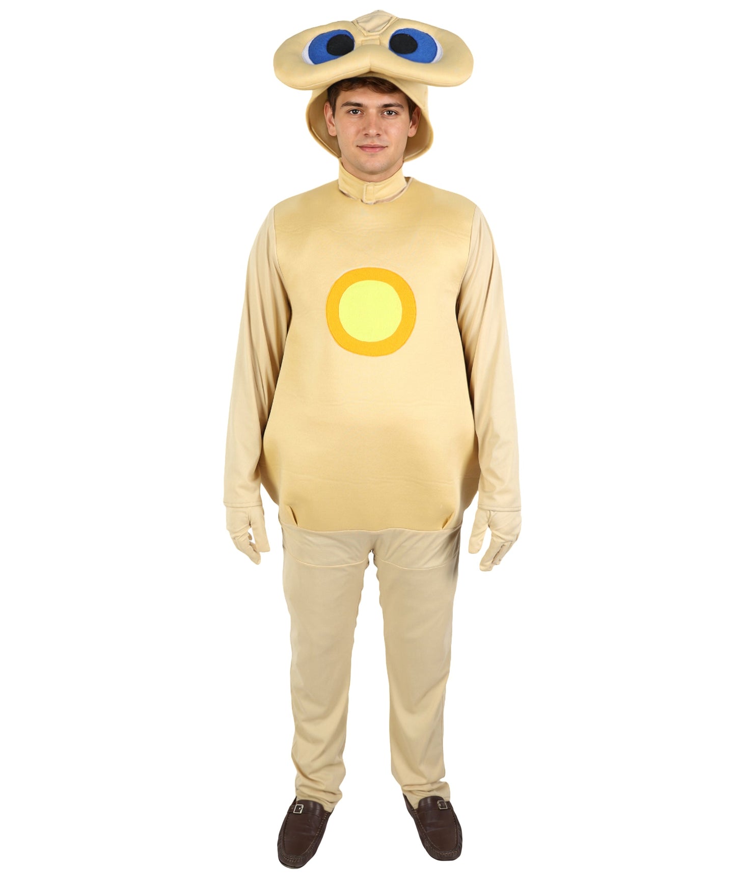 Friendly Alien Costume for Adults | Blonde Bodysuit with Alien Headpiece | Sci-Fi Inspired Outfit for Halloween, Cosplay, Parties & Roleplay