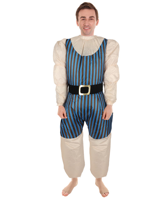 Adult Men's Vintage Inflatable Strongman Multiple color Costume | Retro Circus  Fun Style | Halloween Cosplay and Themed party