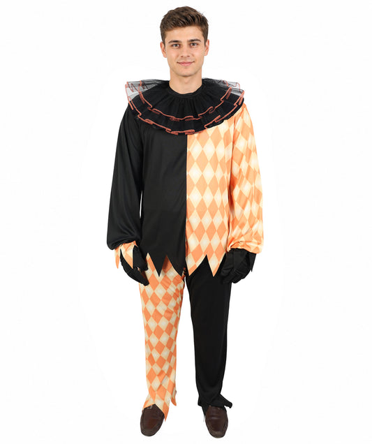 HPO Men's Vampire Count Costume | Flame-Retardant Synthetic Fiber With Capless Cap | Ideal For Theater, Halloween And Cosplay