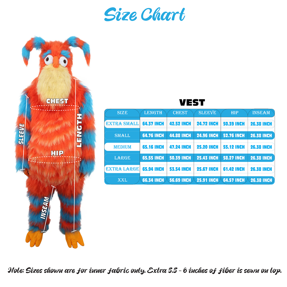 HPO Monster Bundle Costume & Mask Set – 74 Inch Full Body Fur Suit with Head Mask | Ideal for Cosplay & Halloween