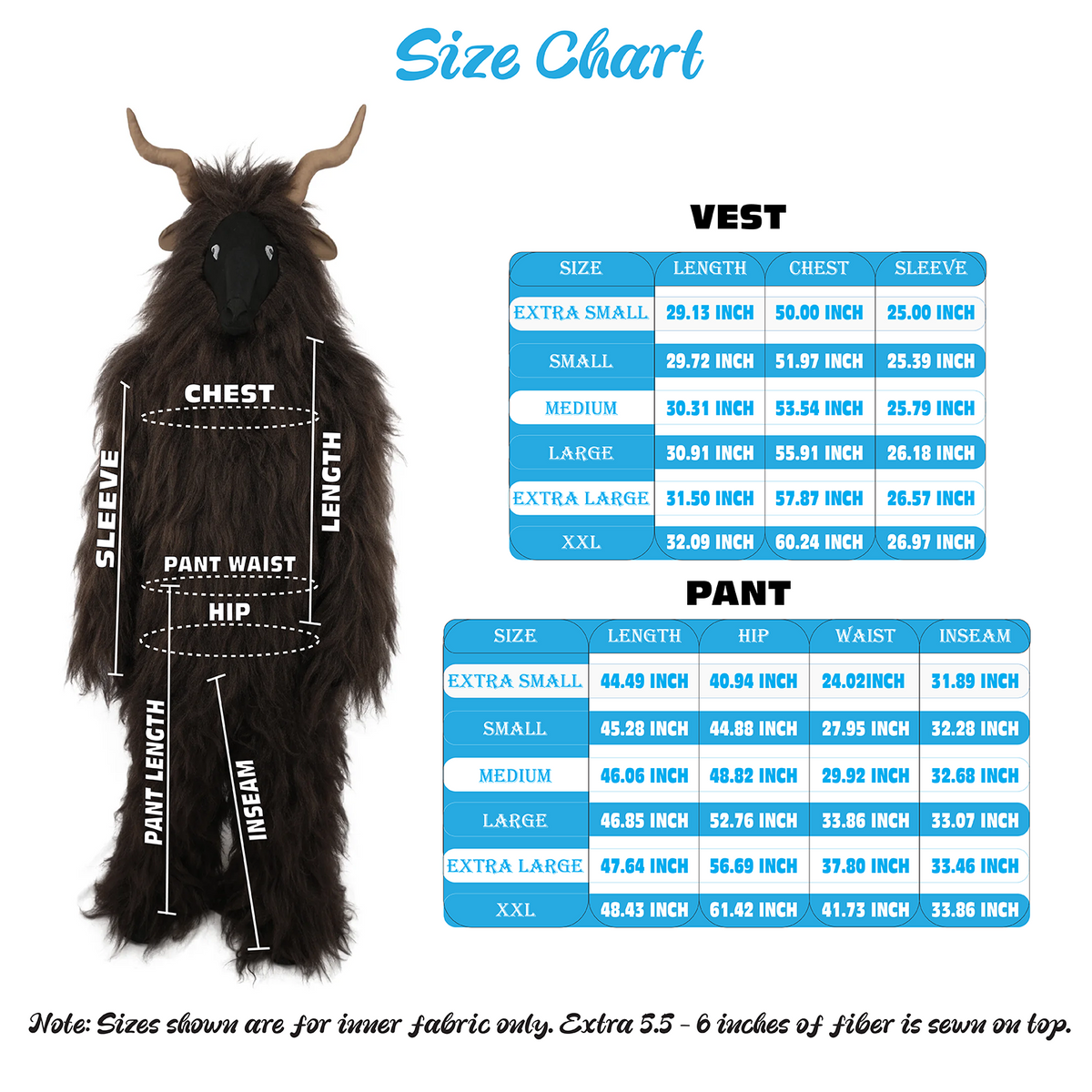 HPO Adult Men's Goat Fur Costume Bundle & Mask Set – Dark Brown Full Body Animal Outfit for Halloween and Cosplay  | Flame-Retardant Synthetic Fiber