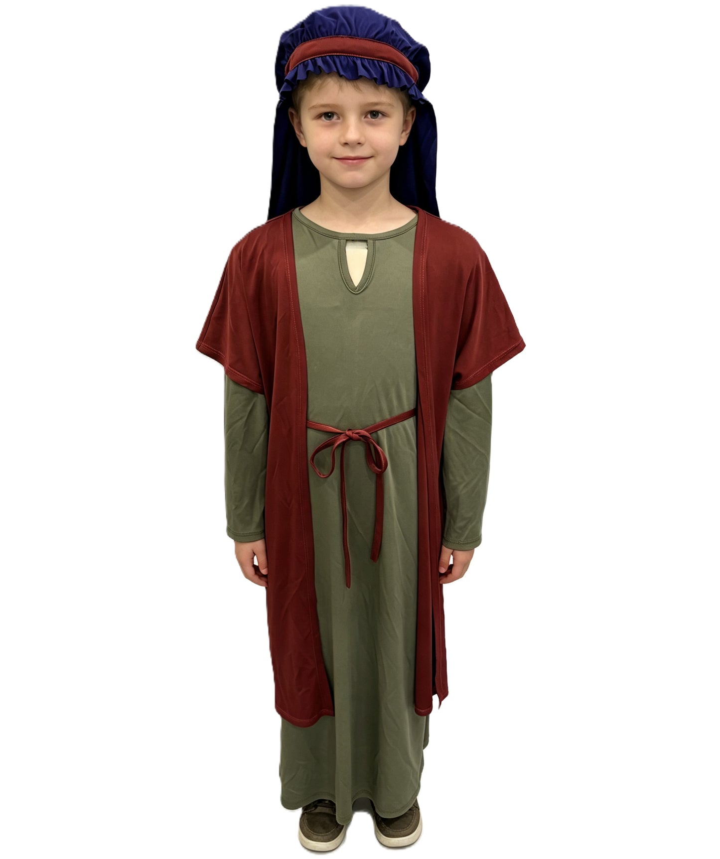 HPO Teen  Nativity Costume | Hat & Robe Outfit | Cosplay, Christmas Pageant, Stage, Roleplay & Themed Party Outfit
