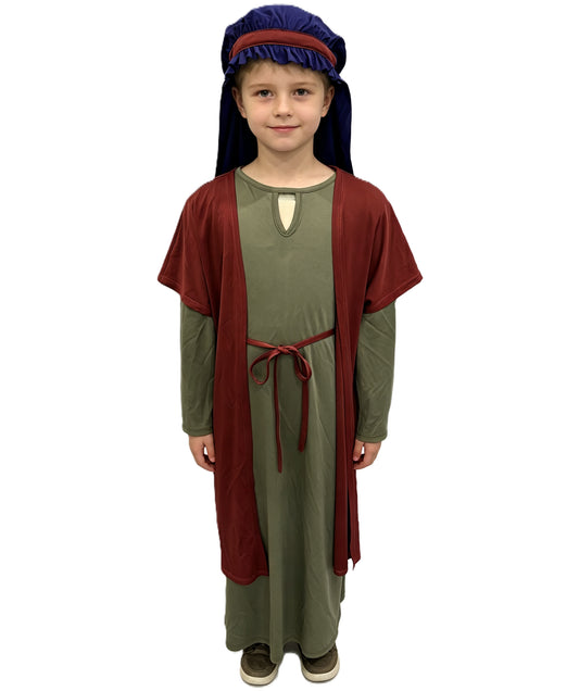 HPO Teen  Nativity Costume | Hat & Robe Outfit | Cosplay, Christmas Pageant, Stage, Roleplay & Themed Party Outfit