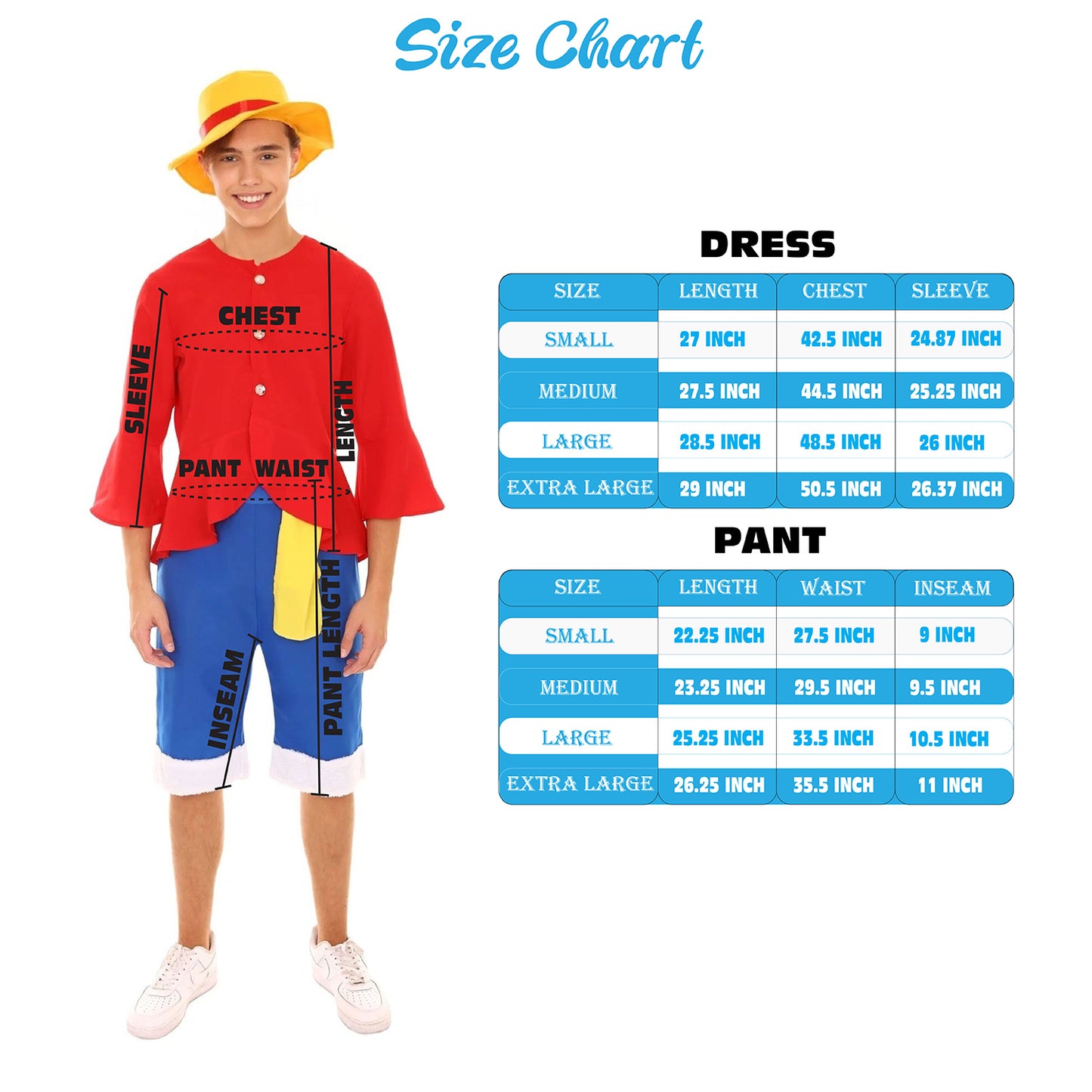 Men's Pirate Shirt Costume | Red Halloween Costume