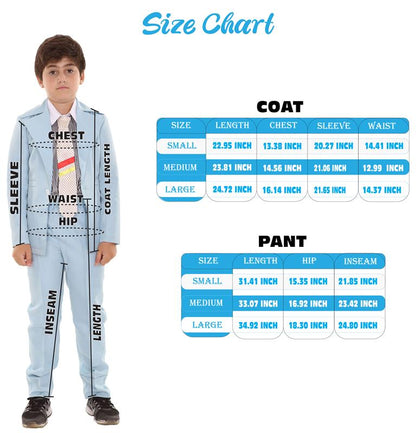 Teen's Blue Suit Costume | Light Blue Fancy
