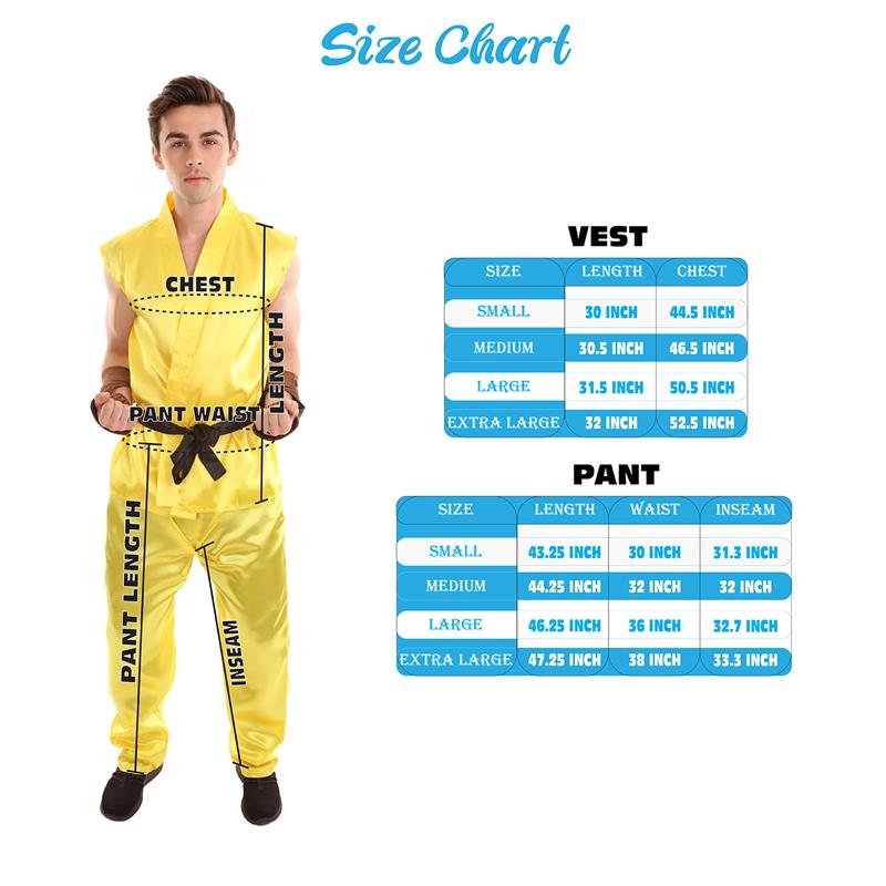 Men's Karate Fancy Costume | Multiple Color Options