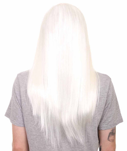 HPO Long Wizard Wig | White Color Wig | Premium Breathable Capless Cap Flame-Retardant Synthetic Fabric