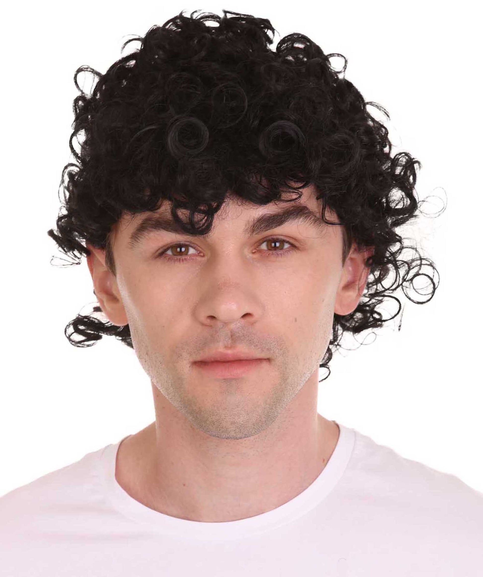Singer Black Curly Wig