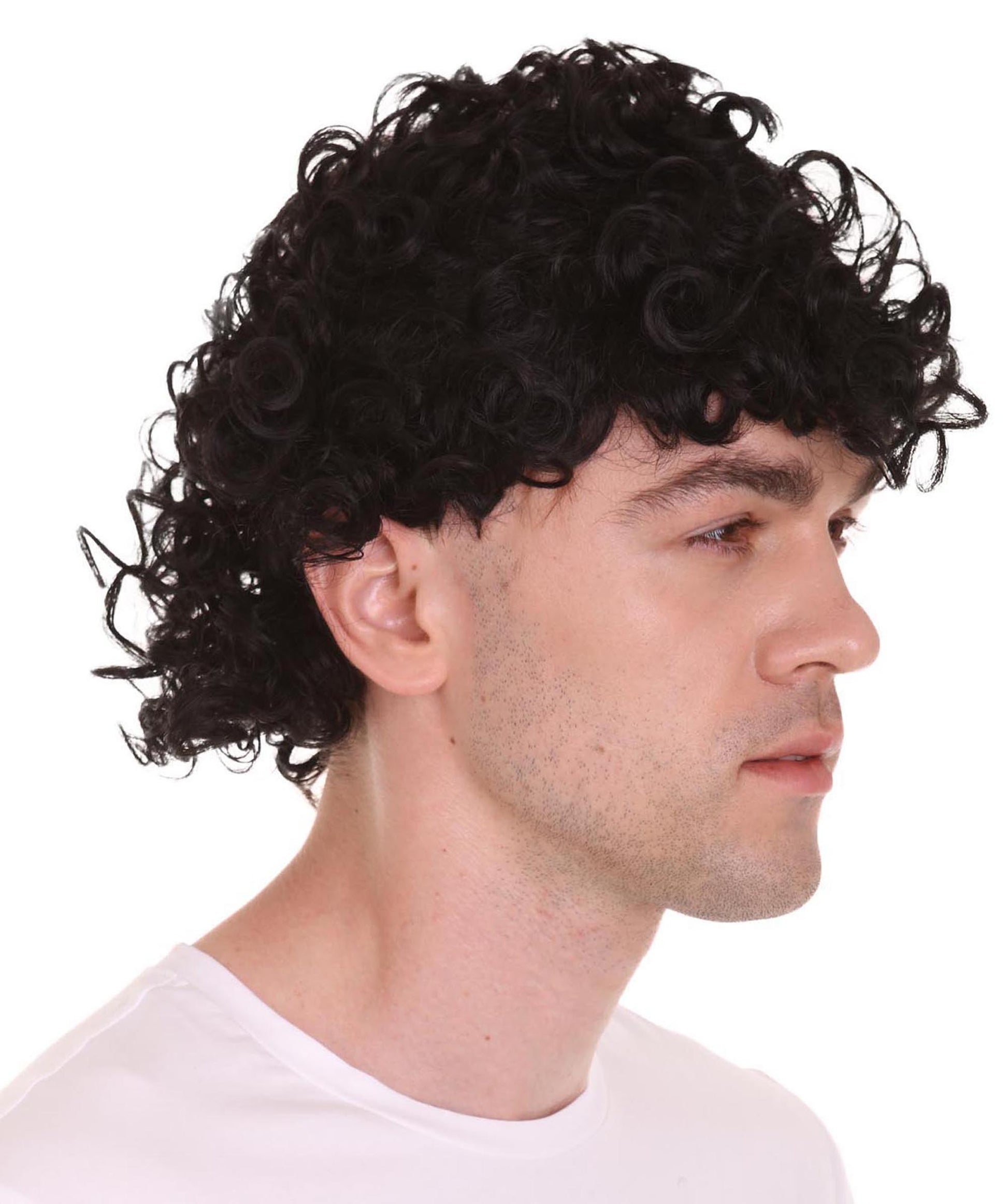 Singer Black Curly Wig