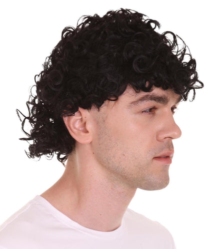 Singer Black Curly Wig