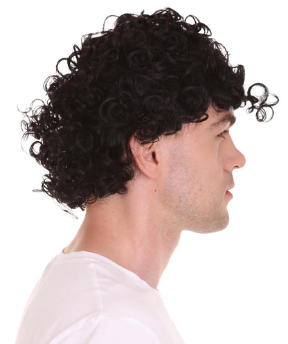 Singer Black Curly Wig