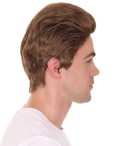 HPO  Men's American Stand-up Comedian Short Multiple Wig, Breathable Capless Cap, Flame-retardant Synthetic Fiber