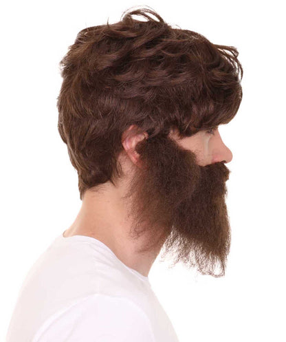 Milling Bear Wig | Brown Color Halloween Wig With Beard  | Premium Breathable Capless Cap