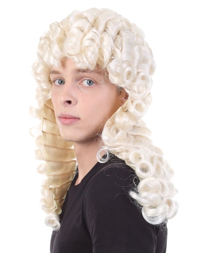 HPO Sir Riggs Wig | Blonde Color Colonial Halloween Wig