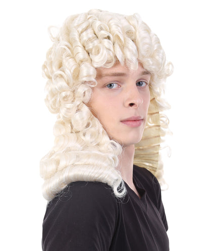 HPO Sir Riggs Wig | Blonde Color Colonial Halloween Wig