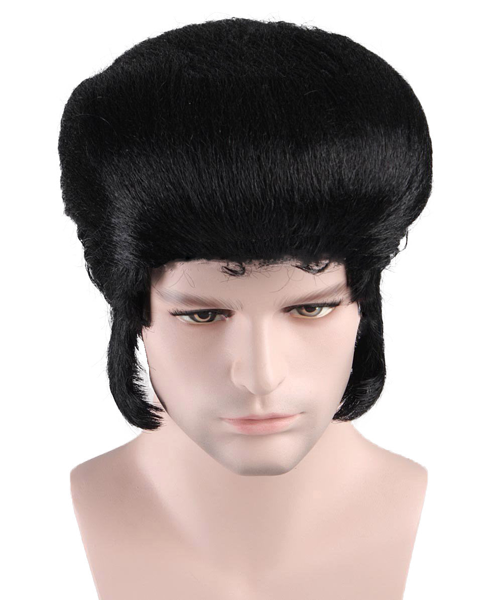 HPO Wig for Rockstar Singer | Black Color Pop Star Halloween Wig | Premium Breathable Capless Cap