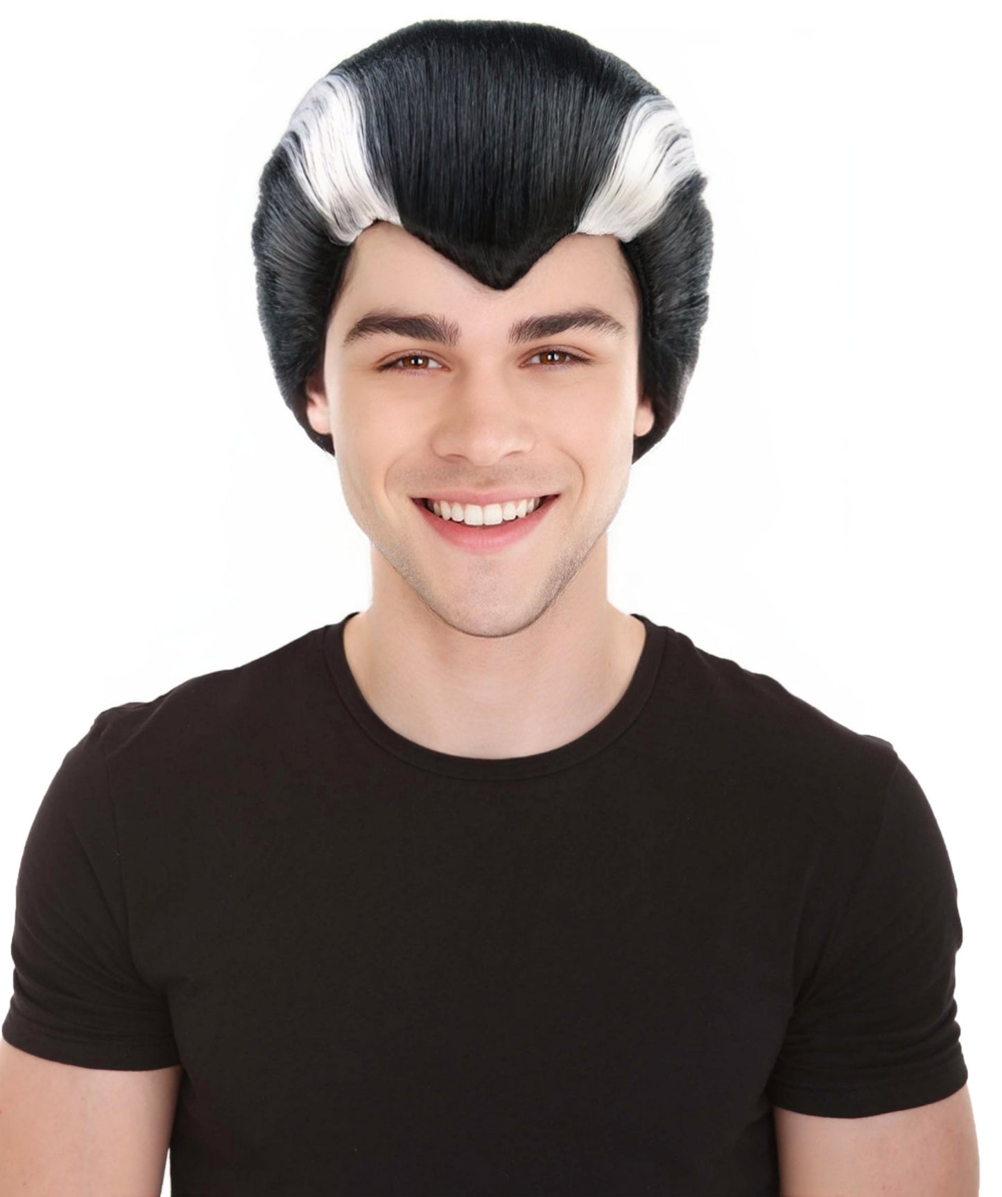 Vampire Men Wig | Black Horror Cosplay Halloween Wig | Premium Breathable Capless Cap
