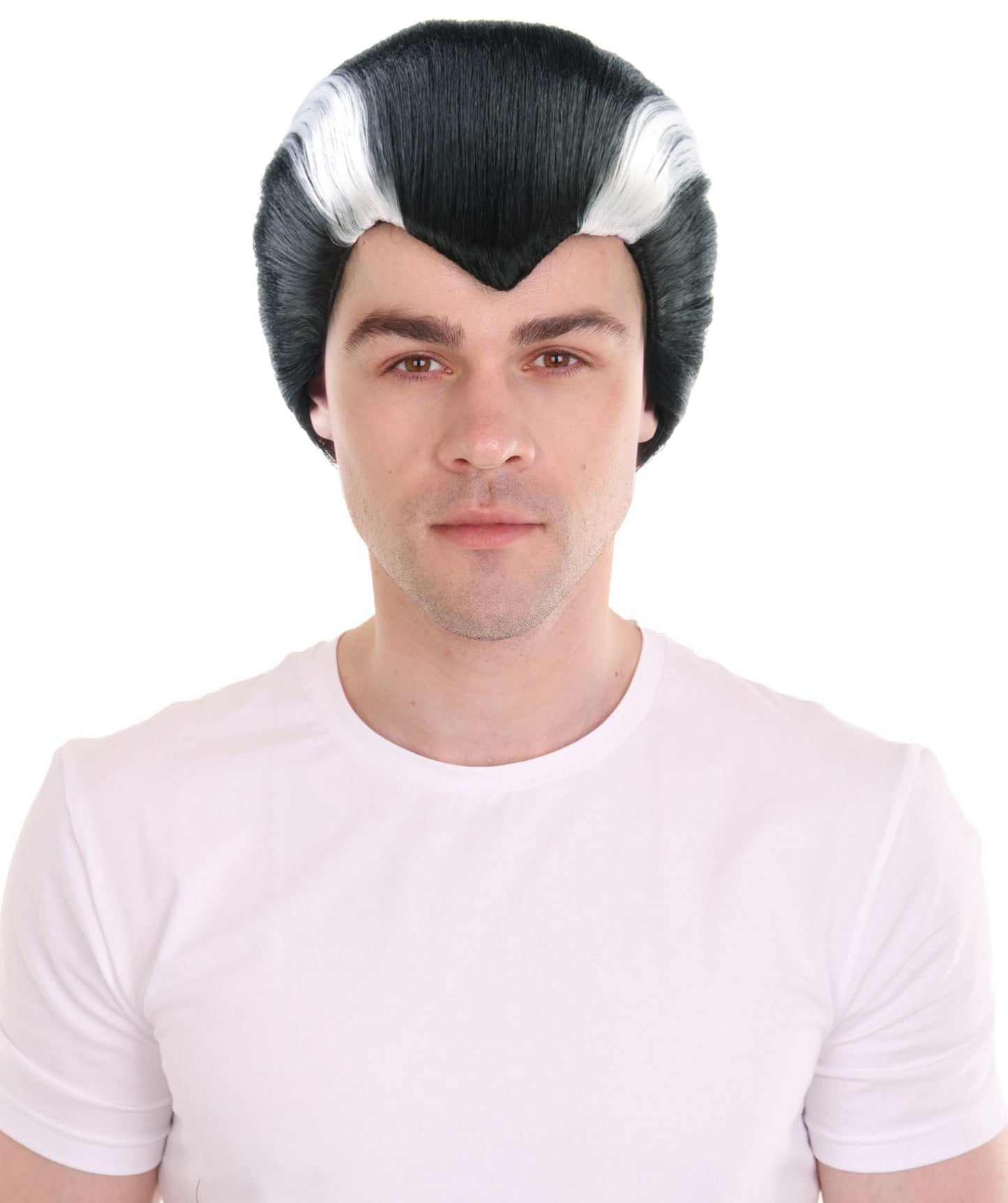 Vampire Men Wig | Black Horror Cosplay Halloween Wig | Premium Breathable Capless Cap