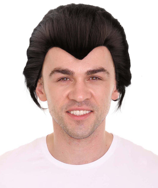 HPO Men Dracula Wig | Vampire Movie Wigs | Premium Breathable Capless Cap