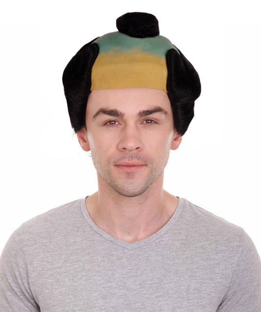 HPO Men Samurai Wig | Men's Multi-colored Wig | Flame-Retardant Synthetic Fiber