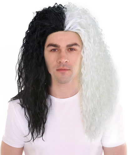 HPO Men Hawaiian Black Hair Wig | Cosplay Wigs | Premium Breathable Capless Cap